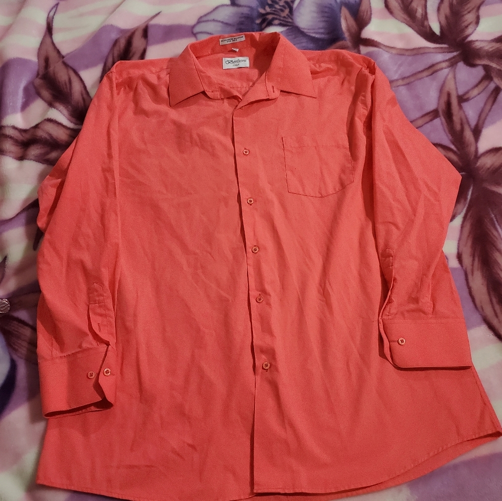 Berlioni Italy long sleeve button down dress shirt